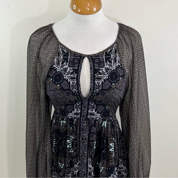 Free People Women’s Oksana Long Sleeve Mini Dress - Picture 4 of 11